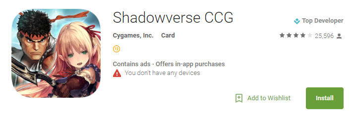 download and play Shadowverse english version on Android