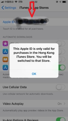 tap apple id